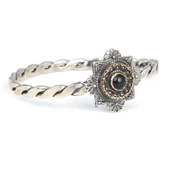 925 Ayar Gümüş Telkâri Kaşlı Oniks Taşlı Burma Bilezik thumbnail 1