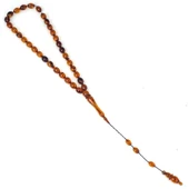 Sıkma Kehribar Kahverengi Tesbih thumbnail 2