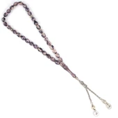 Sıkma Kehribar Eflatun Renk Tesbih thumbnail 2