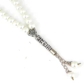 Sentetik İnci Beyaz Renk Tesbih thumbnail 3