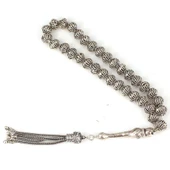 925 Ayar Gümüş Helezon Toplu Tesbih thumbnail 1