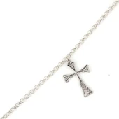 925 Ayar Gümüş Haç'Lı Bileklik thumbnail 1