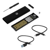 FRISBY FHC-M2305 Type-C™ USB 3.1 - M.2 PCIe NVMe SSD Alüminyum Disk Kutusu - 4