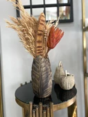 Yaprak vazo polyester - 11