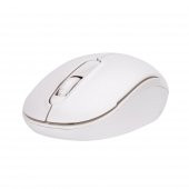 EVEREST SMW-666 USB BEYAZ  2.4GHZ OPTİK WIRELESS MOUSE 1500DPI TAK ÇALIŞTIR KABLOSUZ - 2