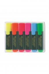 Faber Castell Fosforlu Kalem Karışık 6 Renk thumbnail 2