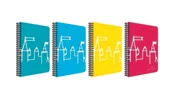 Faber Castell FABER CASTELL A4 ŞATO KAPAK 80 YAPRAK KARELİ SPİRALLİ DEFTER - 1