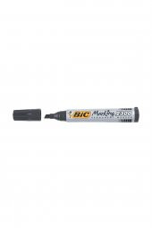 Bic Marking 2300 Permanent Marker Kesik Uç Siyah 12li Kutu - 1