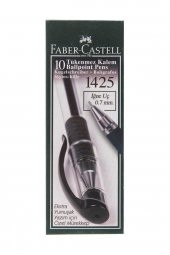 Faber Castell 1425 Iğne Uçlu Tükenmez Kalem Siyah 10`lu Kutu - 2