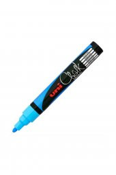 Uni Chalk Marker Wet Wipe Light Blue 1.8-2.5mm - 1