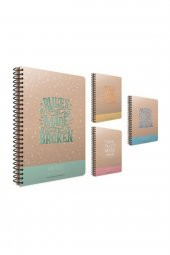 Gıpta Full Craft A4 Spiralli Defet Sert Kapak 96 Yaprak 70 Gr. Çizgisiz thumbnail 2