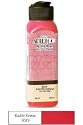 Artdeco 140ml Kadife Kırmızı Akrilik Boya 3019 - 1