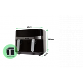 Wiami Airfryer 9l Çift Sepetli Yağsız Hava Fritözü - 6