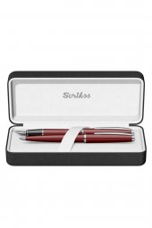 Scrikss 33 Dolmakalem Tükenmezkalem Takım Bordo Lüks Kutuda thumbnail 1