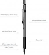 Scrikss Matri-X Versatil 0.7 mm Gri Şeffaf Kutu - 4