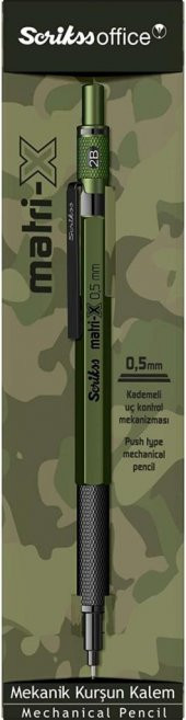 Scrikss Matri-X Versatil 0.5 mm Haki Yeşil Şeffaf Kutu - 6