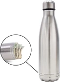 PASLANMAZ ÇELİK TERMOS GİZLİ BÖLMELİ 750 ML  PARA ,ANAHTARLIK SAKLAYABİLECEĞİNİZ DEPREM TERMOSU MUG - 4