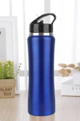 Pipetli Çift Katmanlı Hem Sıcak Hem Soğuk Muhafazalı Termos Sportif Emzikli Matara Suluk 500 ML - 2