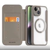 Polham Manyetik Kapaklı Kartlıklı MagSafeli iPhone 14 Plus Kılıf,360 Derece Ful Korumalı Cüzdan Kılıf - 11