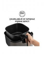 ARZUM AIRTASTY XL AIR FRYER SICAK HAVA FRİTÖZÜ GÜMÜŞ AR2074-G - 5