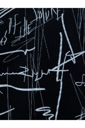 Slogan Baskılı Tişört Bisiklet Yaka Kısa Kollu thumbnail 6