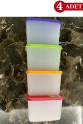 Flosoft 1,1 Litre Alaska No Frost Buzdolabı Dondurucu Erzak Saklama Kabı 4 ADET thumbnail 2