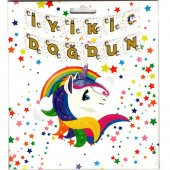 Unicorn Temalı İyiki Temalı Doğdun Banner - 1