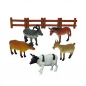 0708 Çiftlik Hayvanları Poşetli Hayvan Oyun Seti Orta Boy- Sunman - 4