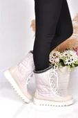 Walkenzo 2243 Kadın Kaymaz Taban Kürklü Termal Kar Botu thumbnail 4