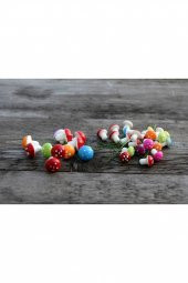 Minikbahcem Minyatür Yapay Pembe Mantar 10 adet - 2