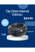 NCPLİNE 30 Mt Cat6 Jaklı Fişli Hazır Internet Ağ Kablosu Iç-dış Ortam MODEM PC ARASI TV + PLUS - 1