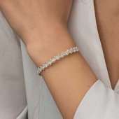 Gümüş Kazaziye Örgü Bileklik  SL5224 thumbnail 5