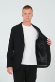 CEKMON Erkek Slim Fit Cepli Düğmeli Bürümcük Kumaş Klasik Ceket - 8