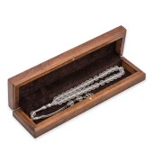 Gümüş Çiçek Desenli Ahşap Tesbih Kutusu thumbnail 1