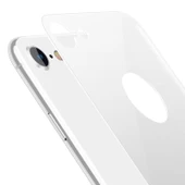 Bufalo iPhone 7/8 Kavisli 4D ARKA GÖVDE Cam Koruyucu Beyaz - 1