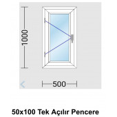 Hazır pencere camsız 50&100 - 1