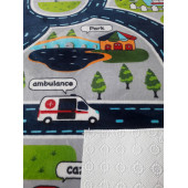 Foneks Halı 3062 Çocuk Oyun Desenli Halı Kaymaz Taban Ücretsiz Kargo - 2