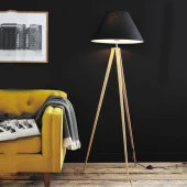 Şahnet Yuvarlak Arapuarlı Fişli Kablo Siyah 4Mt (Abajur Masa Lambası Lambader Enerji Kablosu) thumbnail 3