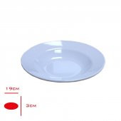 Akel Melamin 19cm Lokanta Çukur Tabak 019TB - 1