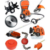 Mager 9.9 Hp Çalı Çırpı Çim Biçme Tırpan Makinası Canavar Başlık Ve Çapalama Aparatı - 1
