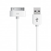 Iphone 4  4s ipod nano ipad (1- 2-3. nesil) 30 pin  2 metre USB veri şarj kablosu - 1