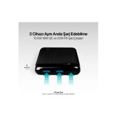 Ttec 2BB185S PowerSlim LCD 10.000 mAh PD 20W Taşınabilir Şarj Aleti / Powerbank USB-C Giriş/Çıkış thumbnail 2