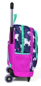 Coral High Pembe Unicorn Baskılı Çekçek Okul Çantası - Işıklı Tekerlekler thumbnail 2