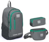 Coral High Sport Açık Gri Ortaokul Lise Sırt Çanta Seti thumbnail 1