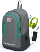 Coral High Sport Açık Gri Ortaokul Lise Sırt Çanta Seti thumbnail 2