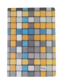 TNote Ciltli Kuşe Kaplama 120 Yaprak Kareli Not Defteri - Renkli - 17x24 cm thumbnail 1