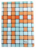 TNote Ciltli Kuşe Kaplama 120 Yaprak Kareli Not Defteri - Turuncu - 17x24 cm - 1