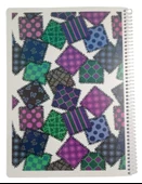 Tigra Star 80 Yaprak Çizgili Spiralli A4 Okul Defteri - Kare Desenli - 1