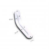 24 Adet Raf Altı Raf Ayağı Konsol L Demir Beyaz 10 x 15 cm - 2