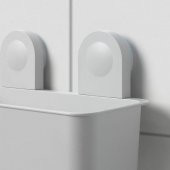 Vantuzlu Banyo Duş Sepeti 26x21 Cm MeridyenDukkan 3 Kancalı-Su Delikli Banyo Dekorasyonu-Sepeti - 4